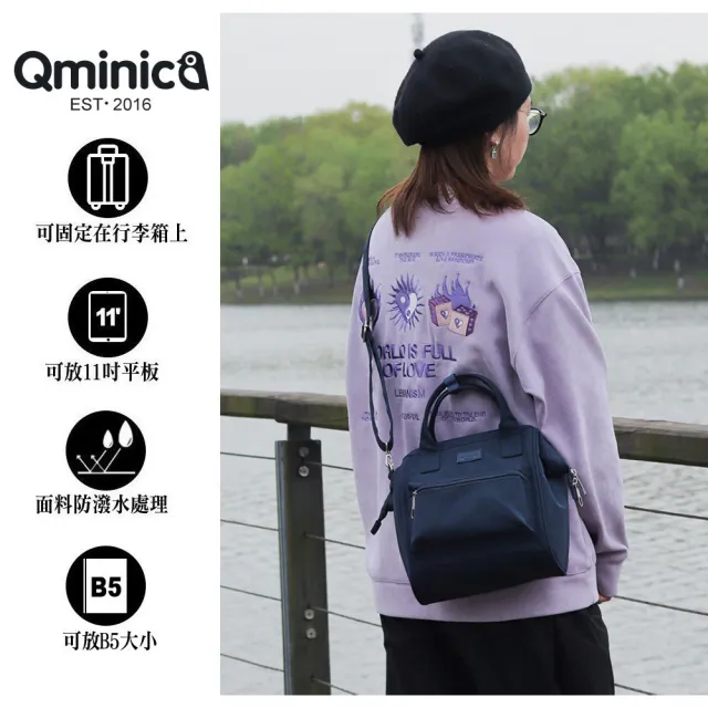 【Qminica】馬卡龍色三用女後背包 NO.QM049(女斜背包 女側背包 女手提包 兒童背包)