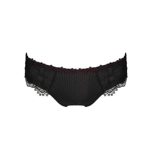 【瑪登瑪朵】La Pretti 低腰寬邊三角網內褲 M-XXL(黑)