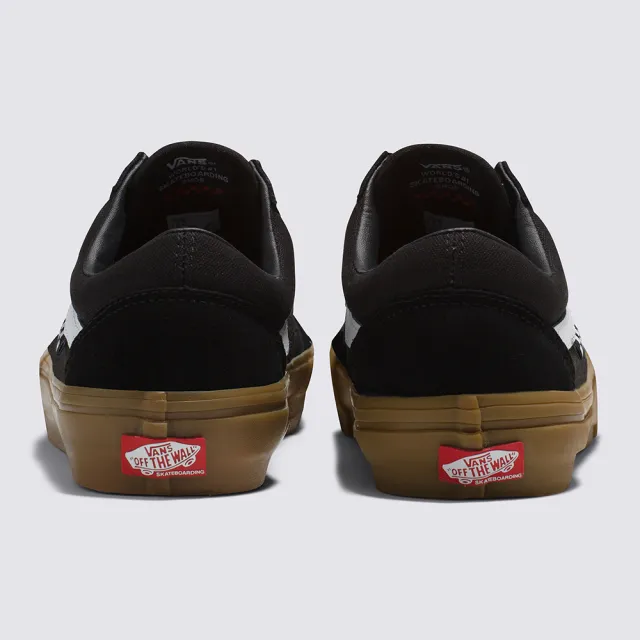 【VANS 官方旗艦】Skate Old Skool 男女款黑色專業滑板鞋/休閒鞋/帆布