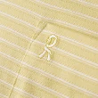 【ROBERTA 諾貝達】男裝 條紋短袖POLO衫-黃(透氣乾爽)