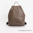 【RABEANCO】時尚系列牛皮菱形後背包(灰卡其)