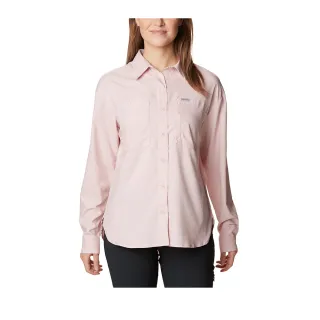 【Columbia 哥倫比亞 官方旗艦】女款-Silver Ridge Utility™UPF50快排長袖襯衫-淺粉色(UAR99100LK/HF)