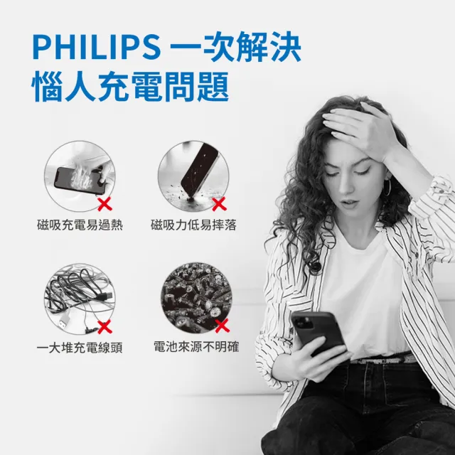 【Philips 飛利浦】DLK3539Q 磁吸無線車用快充手機架組(MagSafe/360度隨心轉/雙系統適用)