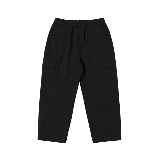 【Dickies】男款黑色側邊大口袋寬版工裝長褲｜DK011575BLK