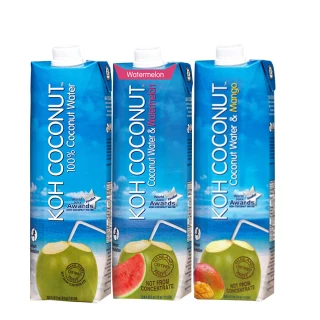 【KOH COCONUT 酷椰嶼】酷椰嶼椰子汁系列組合包1000ml*3入