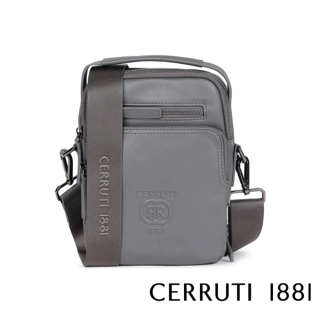 Cerruti 1881Cerruti 1881 義大利頂級小牛皮肩背包斜背包(灰色 CEBO05148M)