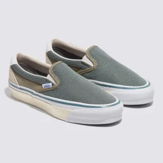 【VANS 官方旗艦】Tokyo Design Collective Slip-On Reissue 98 SP 男女款軍綠色滑板鞋