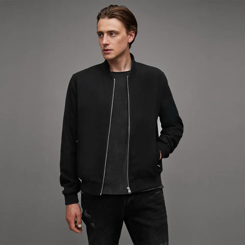 【ALLSAINTS】BARDSLEY 飛行員外套Black MJ119Z(常規版型)