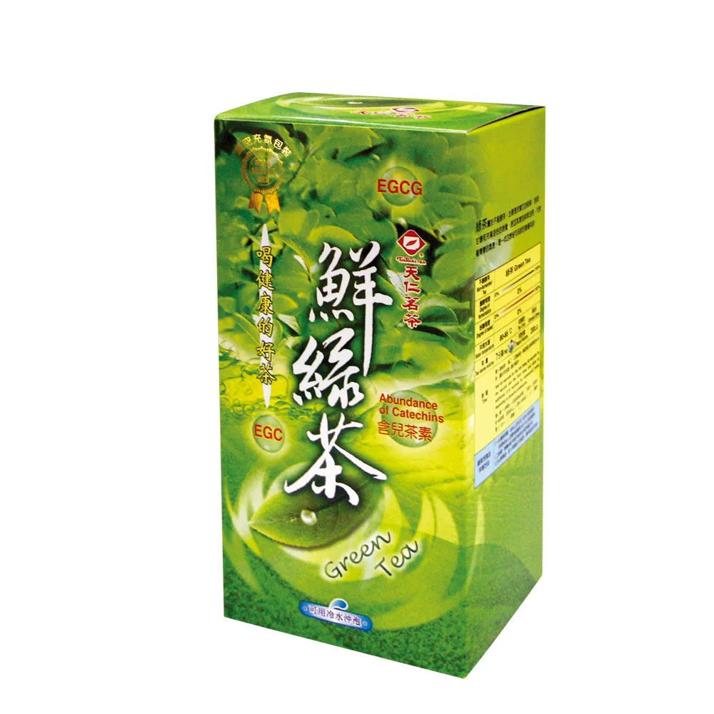 【天仁茗茶】台灣鮮綠茶茶葉150g*3盒