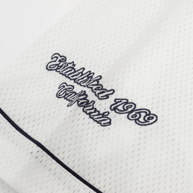【GAP】男裝 Logo印花圓領棒球短袖襯衫-白色(877624)