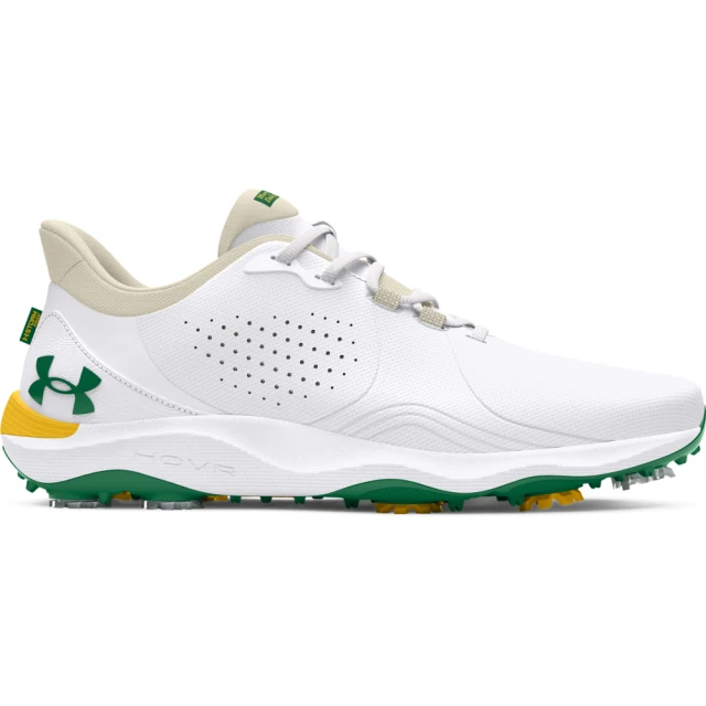 UNDER ARMOUR 男 Drive Pro LE 高爾夫球鞋_3027089-100(白色)