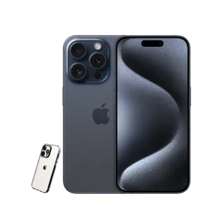 【Apple】藍色限定優惠iPhone 15 Pro Max(256G/6.7吋)(犀牛盾透明防摔殼組)