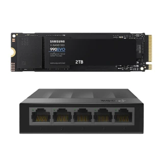【SAMSUNG 三星】搭 5埠 交換器 ★ 990 EVO 2TB M.2 2280 PCIe 5.0 ssd固態硬碟(MZ-V9E2T0BW)