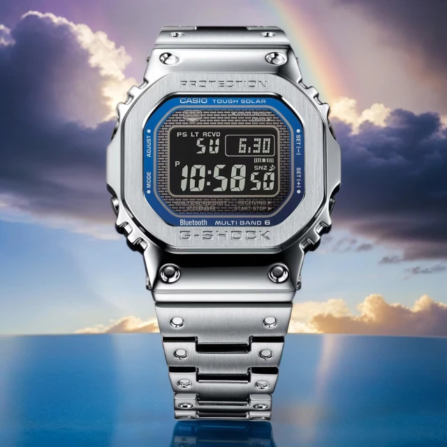 CASIO 卡西歐CASIO 卡西歐 G-SHOCK 全金屬太陽能藍芽手錶(GMW-B5000D-2)
