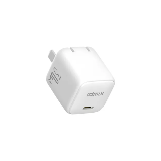 【idmix】POWER Mini Cube（P30D） PD30W(氮化鎵GaN快充充電器)