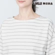 【MUJI 無印良品】女有機棉橫紋船領短袖T恤(共8色)