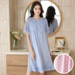【Wacoal 華歌爾】睡衣-輕奢華系列 M-L超細針織洋裝 NNE12641PY(奶霜粉)