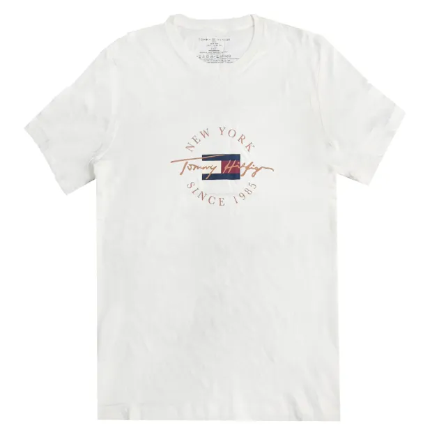 【Tommy Hilfiger】男生款 夏季薄款 經典印膠LOGO 短袖(平輸品)