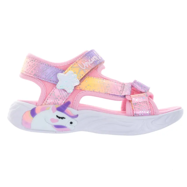 【SKECHERS】女童涼拖鞋系列 UNICORN DREAMS SANDAL(302682LLPMT)