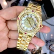 【ROSDENTON 勞斯丹頓】公司貨R1 榮耀璀璨 晶鑽機械腕錶-金色系-男錶-錶徑35mm(97627MGA-C)