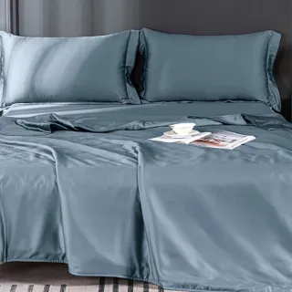 【貝兒居家寢飾生活館】60支100%天絲素色枕套床包組 兩用被 鋪棉薄被套(單人/雙人/加大/特大 均一價)