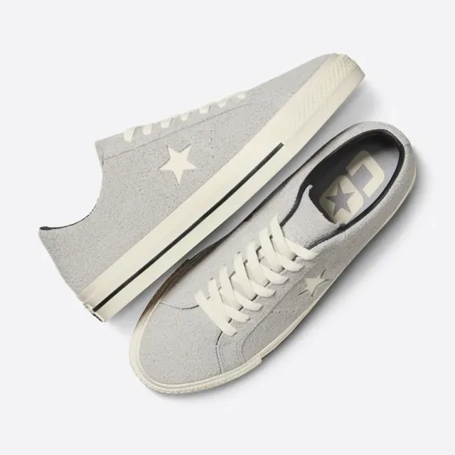 【CONVERSE】ONE STAR PRO OX 低筒 休閒鞋 滑板鞋 男鞋 女鞋 灰色(A08128C)