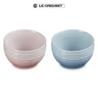 【Le Creuset】瓷器新娘系列湯碗500ml-2入組(貝殼粉/海岸藍)