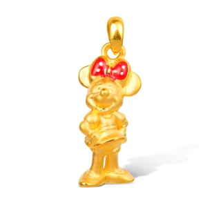 【Disney 迪士尼】黃金墜子純金9999迪士尼聯名系列俏麗美妮(金重:0.38錢/+-0.05錢)