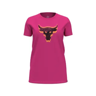 【UNDER ARMOUR】UA 女 巨石強森 Project Rock Underground 短袖T-Shirt_1382708-686(粉紅)
