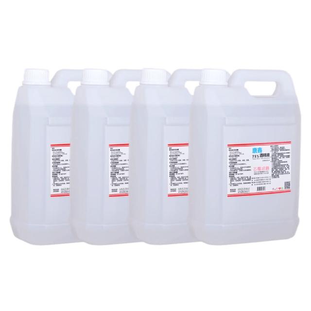 【唐鑫】75%酒精液 4桶組(4000ml/桶 防疫清潔)