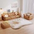 【Taoshop 淘家舖】J - 科技沙發義式極簡客廳小戶型｜輕奢現代雲朵三人位｜奶油風布沙發 TD045(2.5m大三位)