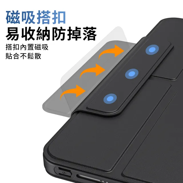 【YUNMI】iPad air7/air6 11吋 air4/air5 10.9吋 磁搭扣保護殼 平板保護套(加高防摔 Y折支架 帶筆槽設計)
