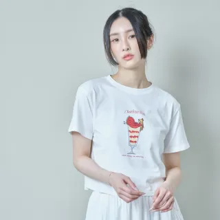 【PizzaCutFive】夢幻冰淇淋圖案T恤(材質親膚 手感柔軟 輕鬆百搭)