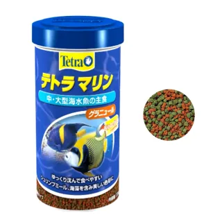 【TETRA 德彩】海水魚專用 中顆粒飼料 500ml 緩沉性/體重管理/日文版(德國海魚營養主食中.大型魚T450)