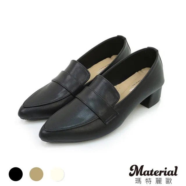 【MATERIAL 瑪特麗歐】女鞋 跟鞋 MIT簡約優雅尖頭跟鞋 T72121(跟鞋)