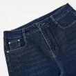 【ILEY 伊蕾】高腰彈力修身牛仔褲(藍色；M-XL；1241308603)