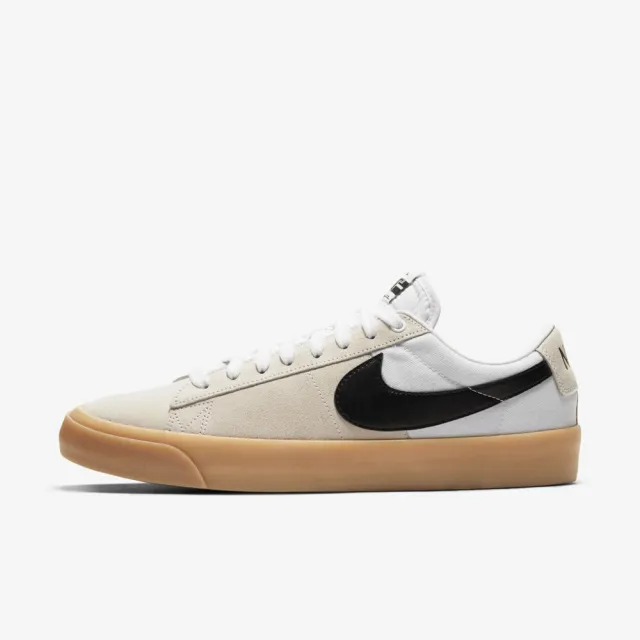 【NIKE 耐吉】滑板鞋 休閒鞋_男_白色_SB BLAZER LOW(DC7695100)