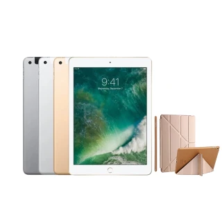 【Apple】Ａ級福利品 iPad 5(9.7 吋/LTE/32G)(智慧休眠保護殼組)
