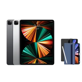 【Apple】S級福利品 iPad Pro 第5代(12.9吋/512G/WiFi)(Apple Pencil ll+智慧筆槽皮套組)
