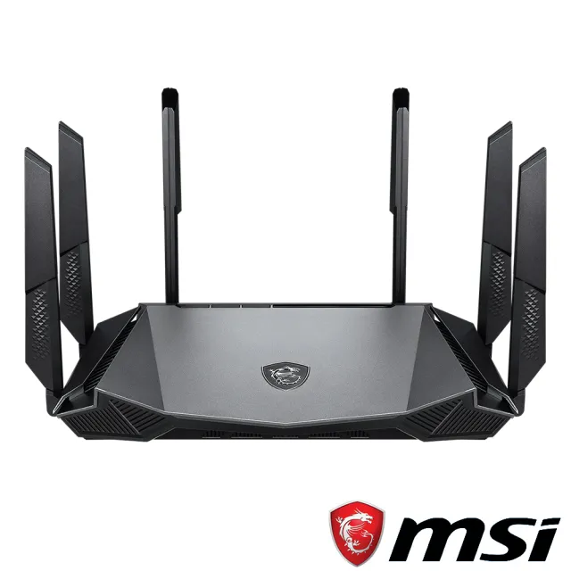【MSI 微星】RadiX WiFi 6 三頻 AX6600 2.5G埠 電競 路由器/分享器(Tri-Band Gaming Router)