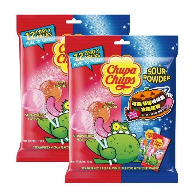 【Chupa Chups 加倍佳】棒棒糖沾沾樂12入 x2袋