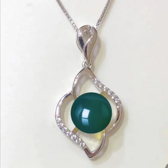 【勝弘珠寶】多明尼加藍珀四葉草風情項鍊-8.5mm