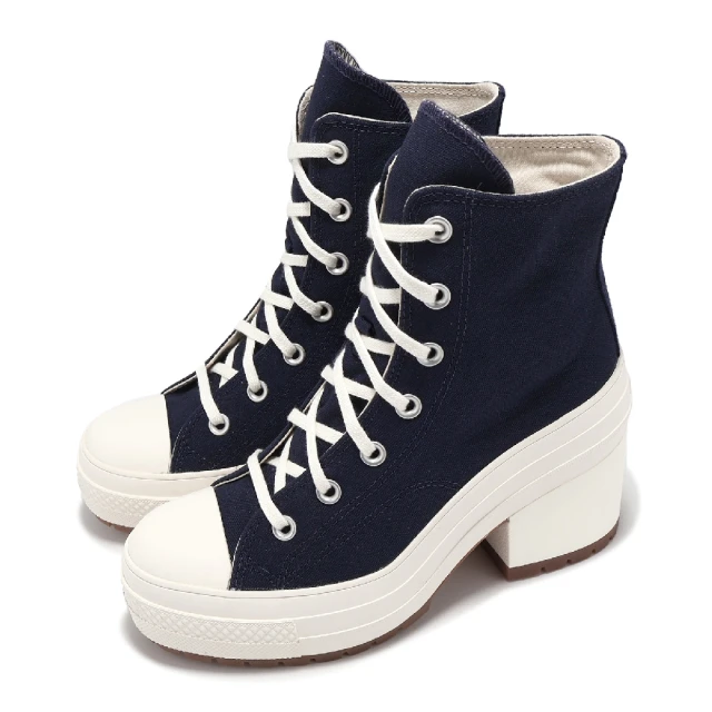 CONVERSE 休閒鞋 Chuck 70 De Luxe Heel 女鞋 藍 白 1970 厚底增高 跟鞋(A07565C)