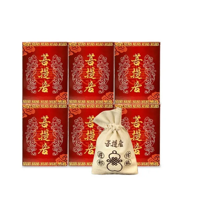 【菩提居】艾草除穢六寶香囊盒裝6入組(獨家草本 提振陽氣)-淨身-中元普渡-保平安