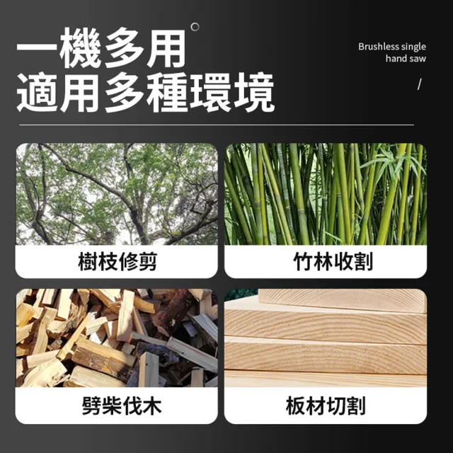 【Ogula 小倉】電鏈鋸 8寸單手鋸 無刷鏈鋸機（五節一電送2根鏈條）(單手鋸/伐木鋸/8寸鏈鋸/鏈鋸機)