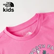 【The North Face 官方旗艦】【童裝/親子裝】北面兒童粉色小熊露營車印花短袖T恤｜88H7PIH