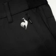 【LE COQ SPORTIF 公雞】高爾夫系列 男款黑色質感舒適刺繡LOGO抗UV長褲 QGT8T801