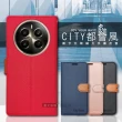 【CITY都會風】realme 12 5G/12x 5G 共用 插卡立架磁力手機皮套 有吊飾孔