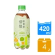 【惜惜】康普茶420ML x 4入(2024新口味-檸檬薄荷氣泡/青梅氣泡/台灣香檬氣泡)