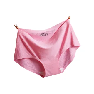 【JoyNa】5件入 無痕冰絲內褲-法式3D彈性透氣網鏤空三角褲(無痕冰絲內褲)